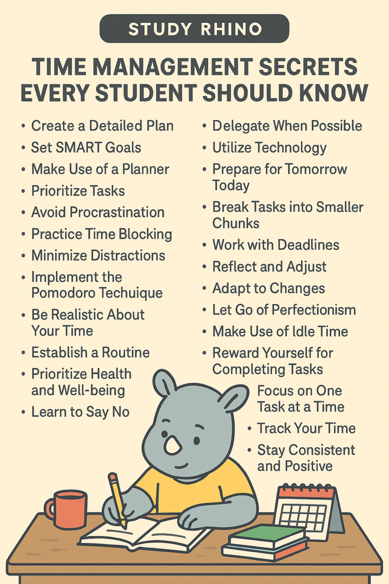 Time Management Secrets Every Student Should Know: Effective Time Management for Students