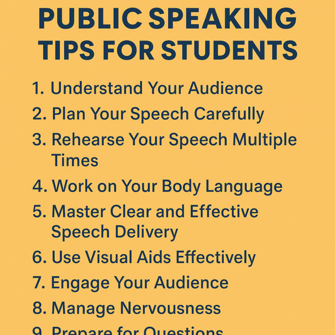Public Speaking Tips for Students: Mastering the Art of Confident Speaking