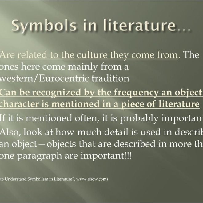 The Role of Symbolism in Literature