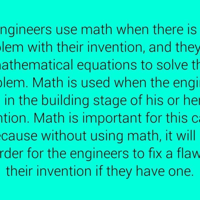 The Role of Math in Engineering