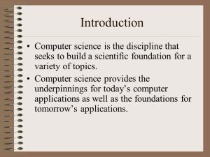 Introduction to Computer Science